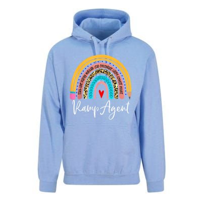 Funny Ramp Agent Rainbow Leopard Travel And Tourism Work Cool Gift Unisex Surf Hoodie