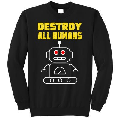 Funny Robot AI Destroy All Humans Esports Fighting Sweatshirt