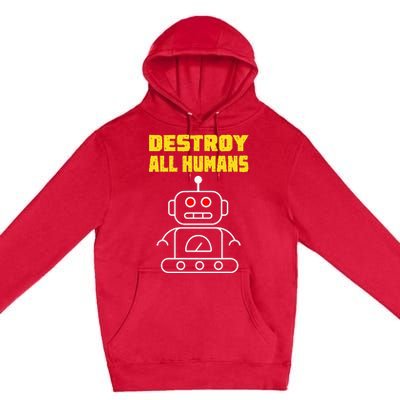 Funny Robot AI Destroy All Humans Esports Fighting Premium Pullover Hoodie