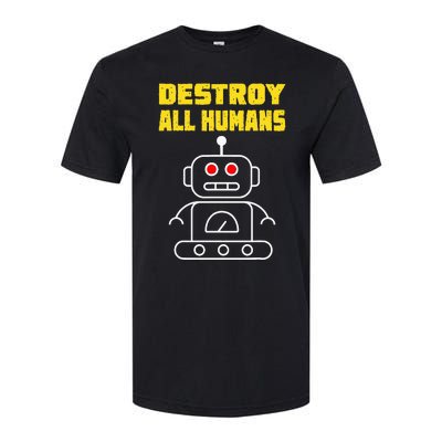 Funny Robot AI Destroy All Humans Esports Fighting Softstyle CVC T-Shirt