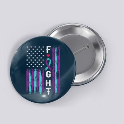 Fight Ribbon American Flag Suicide Prevention Awareness Button