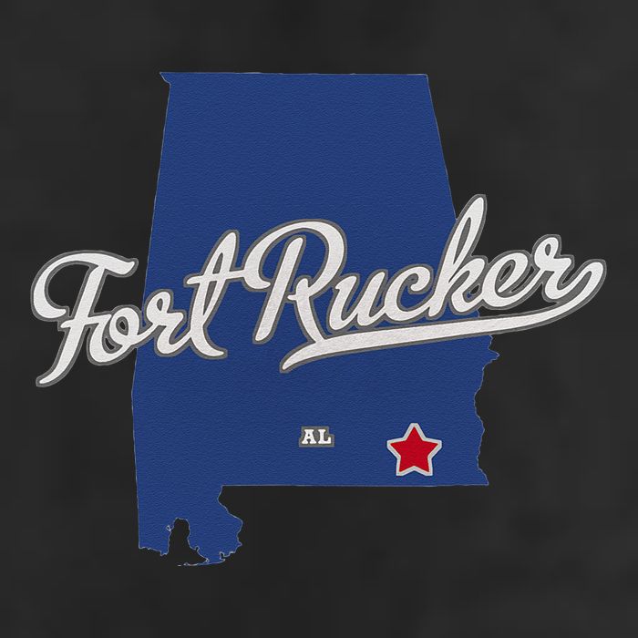 Fort Rucker Alabama AL Map 11oz C Handle Ceramic Mug