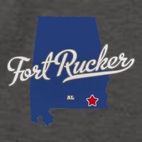 Fort Rucker Alabama AL Map Vector Backpack