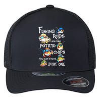 Fishing Rods Are Like Potato Chips You CanT Have Just One Flexfit Unipanel Trucker Cap