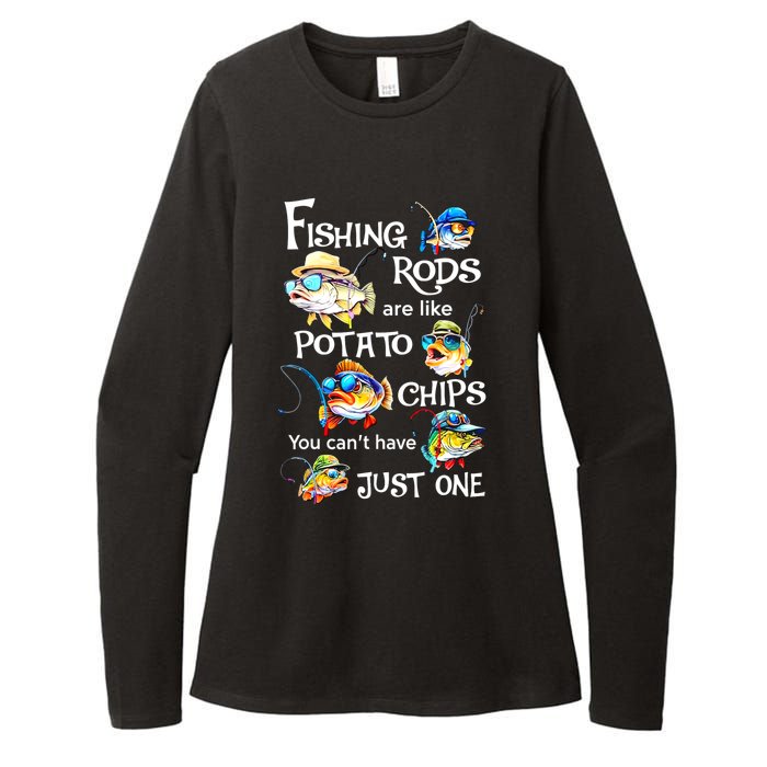 Fishing Rods Are Like Potato Chips You CanT Have Just One Womens CVC Long Sleeve Shirt