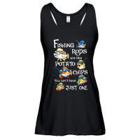 Fishing Rods Are Like Potato Chips You CanT Have Just One Ladies Essential Flowy Tank