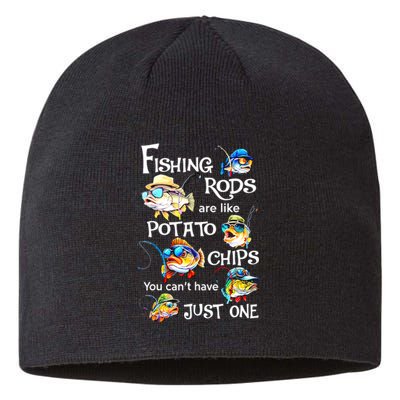 Fishing Rods Are Like Potato Chips You CanT Have Just One Sustainable Beanie