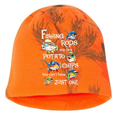 Fishing Rods Are Like Potato Chips You CanT Have Just One Kati - Camo Knit Beanie