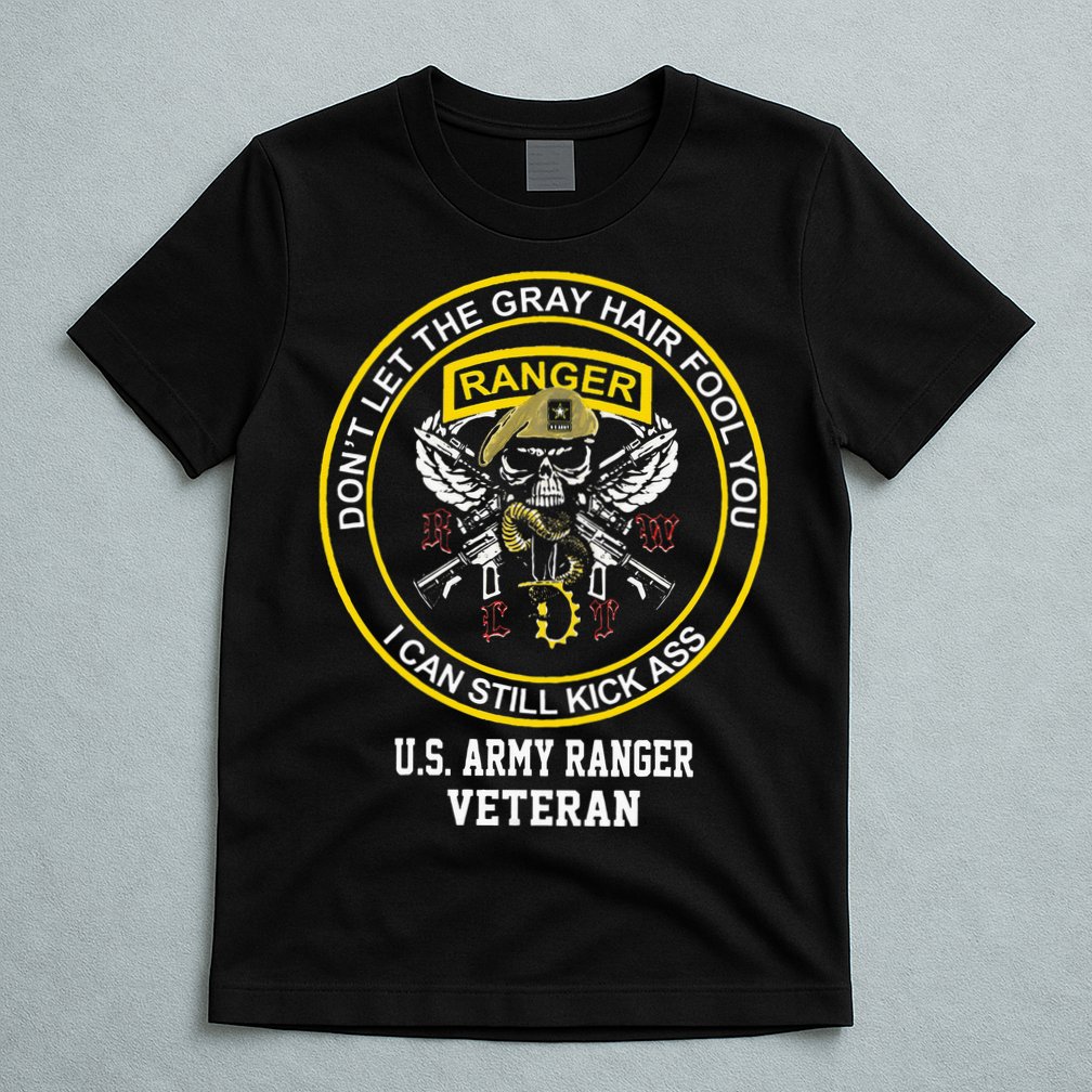 Funny Retired Army Ranger Veteran USA Military Vet T-Shirt