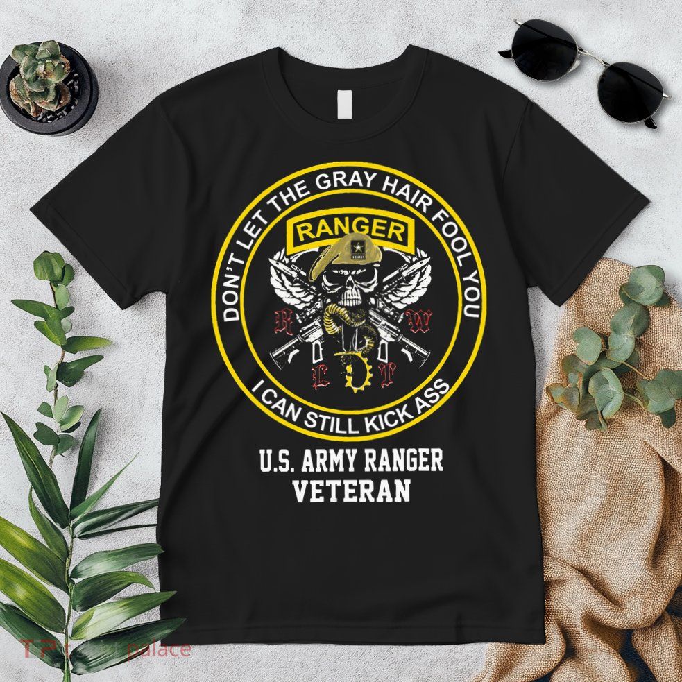 Funny Retired Army Ranger Veteran USA Military Vet Premium T-Shirt