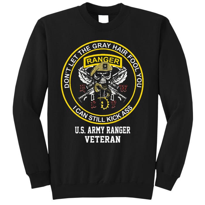 Funny Retired Army Ranger Veteran USA Military Vet Tall Sweatshirt