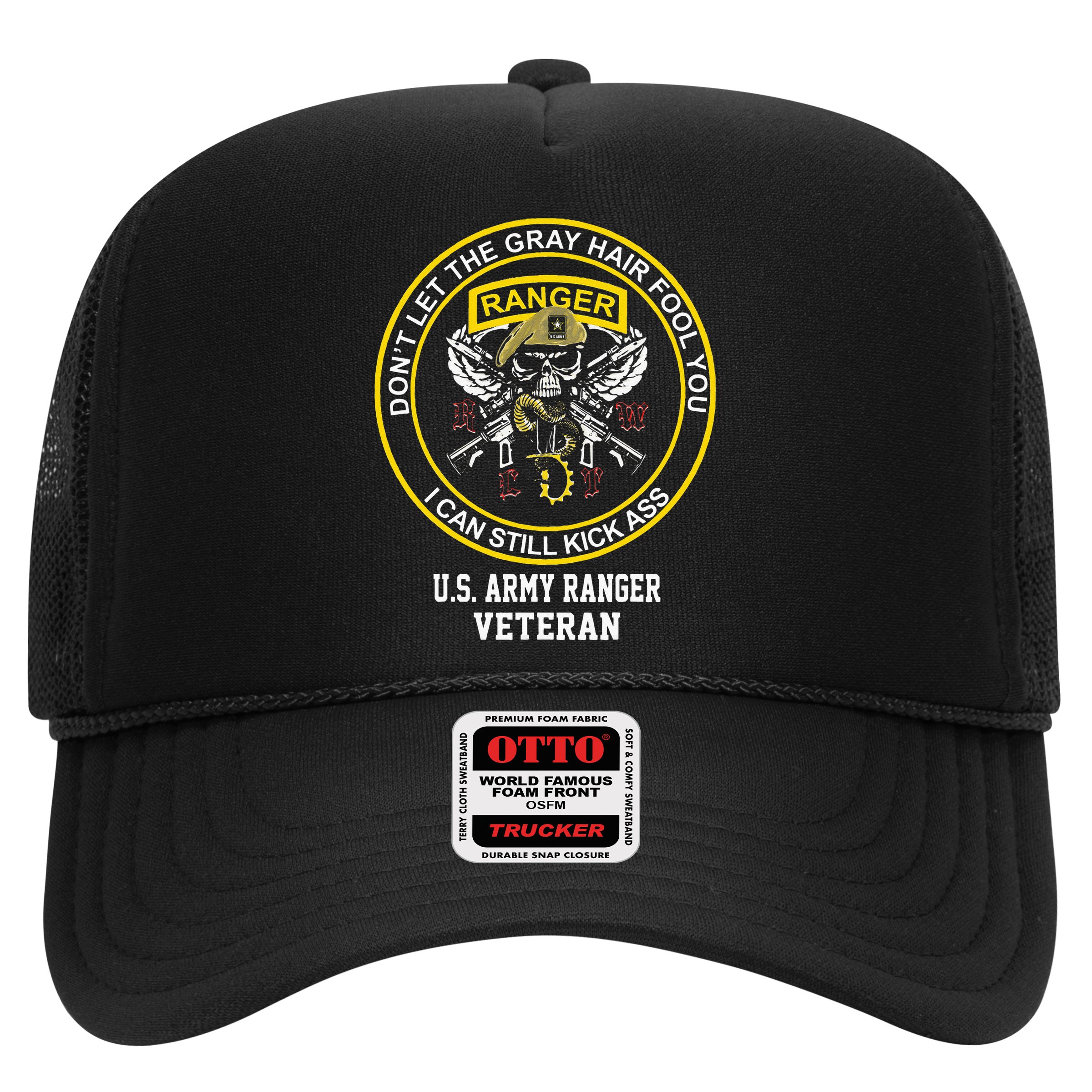 Funny Retired Army Ranger Veteran USA Military Vet Hat