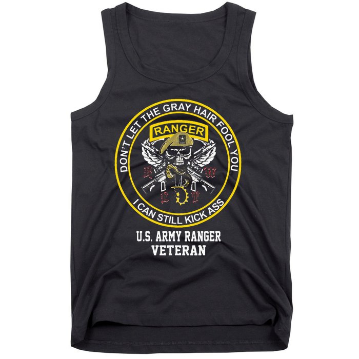 Funny Retired Army Ranger Veteran USA Military Vet Tank Top