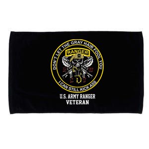 Funny Retired Army Ranger Veteran USA Military Vet Microfiber Hand Towel