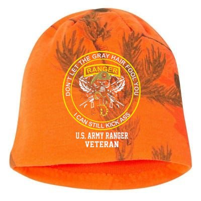 Funny Retired Army Ranger Veteran USA Military Vet Kati - Camo Knit Beanie