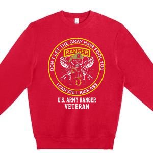 Funny Retired Army Ranger Veteran USA Military Vet Premium Crewneck Sweatshirt