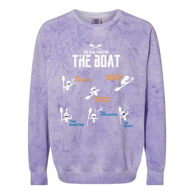 Funny Rowing And Boating Gift Colorblast Crewneck Sweatshirt