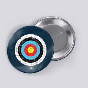 Funny Retro Archery Target Hunter Button