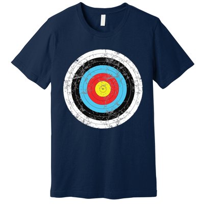 Funny Retro Archery Target Hunter Premium T-Shirt