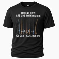 Fishing Rods Are Like Potatos Chips Cooling Performance Crew T-Shirt