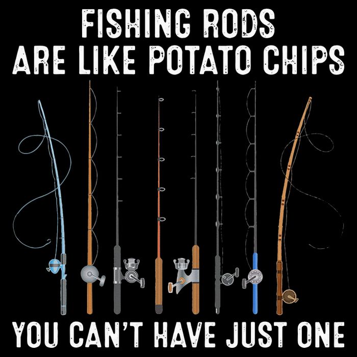 Fishing Rods Are Like Potatos Chips Cooling Performance Crew T-Shirt