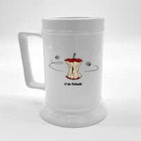 Funny Rotten Apple Sarcastic Retired Teacher Retirement Gift Beer Stein