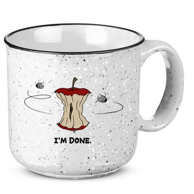 Funny Rotten Apple Sarcastic Retired Teacher Retirement Gift 15oz Campfire Ceramic Mug