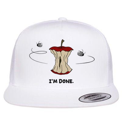 Funny Rotten Apple Sarcastic Retired Teacher Retirement Gift Flatbill Hat