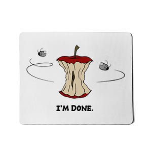 Funny Rotten Apple Sarcastic Retired Teacher Retirement Gift Mousepad