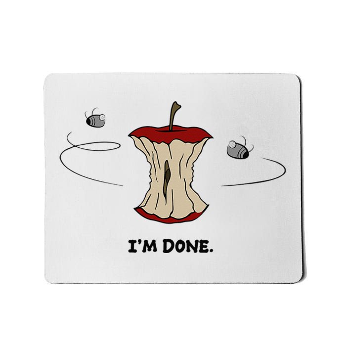 Funny Rotten Apple Sarcastic Retired Teacher Retirement Gift Mousepad