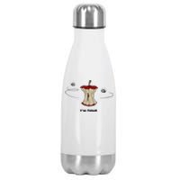 Funny Rotten Apple Sarcastic Retired Teacher Retirement Gift Stainless Steel Insulated Water Bottle