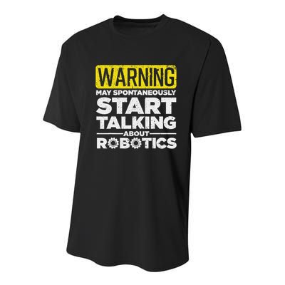 Funny Robotics Art For Men Women Robotics Engineer Robots Youth Performance Sprint T-Shirt
