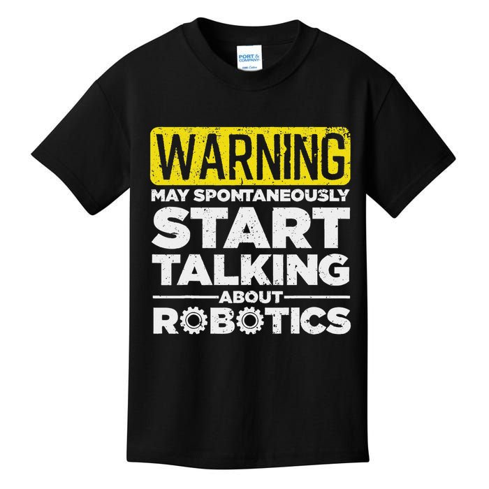 Funny Robotics Art For Men Women Robotics Engineer Robots Kids T-Shirt