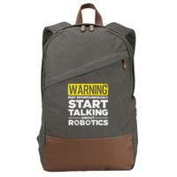 Funny Robotics Art For Men Women Robotics Engineer Robots Cotton Canvas Backpack
