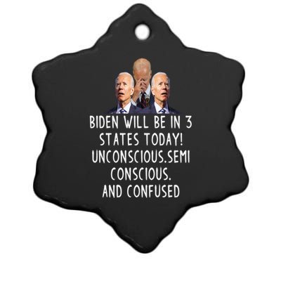 Funny Republican Anti Joe Biden Quote Anti Joe Biden Gift Ceramic Star Ornament