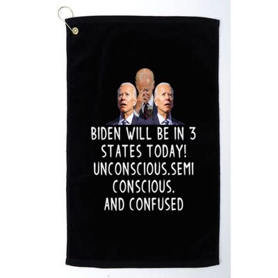 Funny Republican Anti Joe Biden Quote Anti Joe Biden Gift Platinum Collection Golf Towel