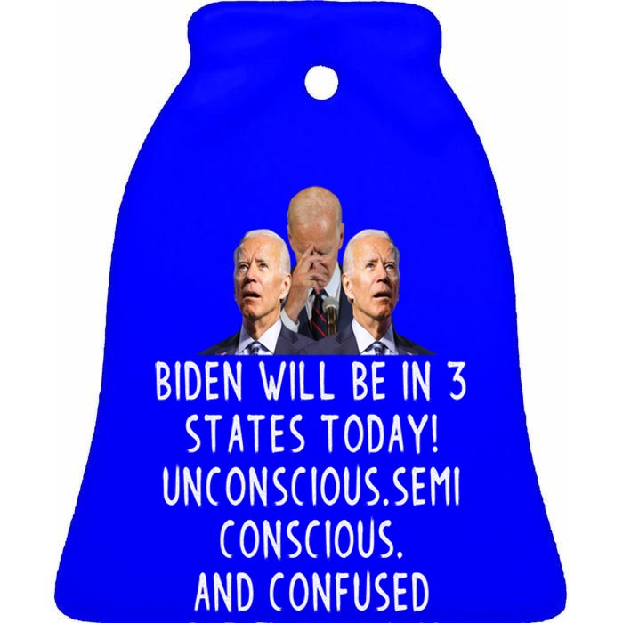 Funny Republican Anti Joe Biden Quote Anti Joe Biden Gift Ceramic Bell Ornament