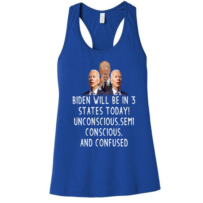 Funny Republican Anti Joe Biden Quote Anti Joe Biden Gift Women's Racerback Tank