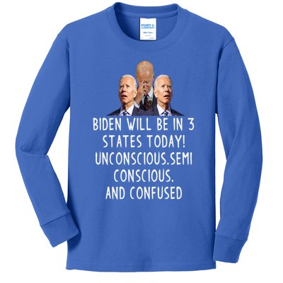 Funny Republican Anti Joe Biden Quote Anti Joe Biden Gift Kids Long Sleeve Shirt