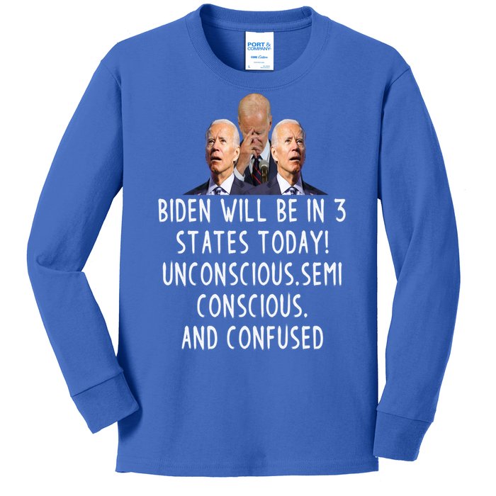 Funny Republican Anti Joe Biden Quote Anti Joe Biden Gift Kids Long Sleeve Shirt