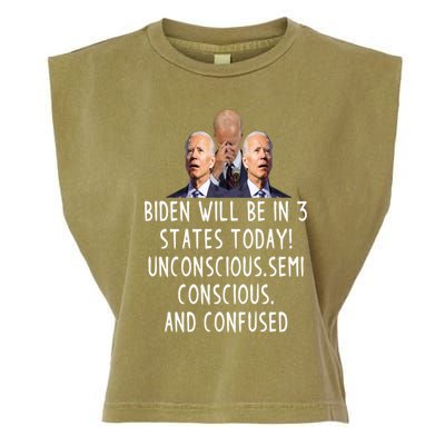 Funny Republican Anti Joe Biden Quote Anti Joe Biden Gift Garment-Dyed Women's Muscle Tee