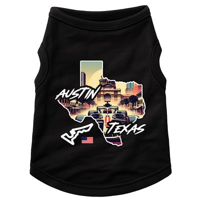 Formula Racing Austin Texas Open Wheel Car Circuit Usa Flag Doggie Tank