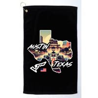 Formula Racing Austin Texas Open Wheel Car Circuit Usa Flag Golf Towel