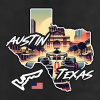 Formula Racing Austin Texas Open Wheel Car Circuit Usa Flag Golf Towel