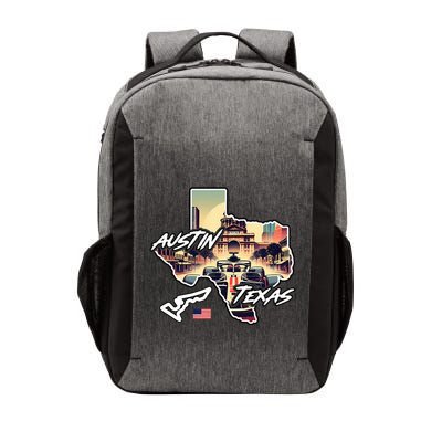 Formula Racing Austin Texas Open Wheel Car Circuit Usa Flag Vector Backpack