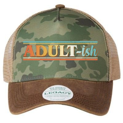 Funny Retro Adultish Legacy Tie Dye Trucker Hat