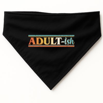 Funny Retro Adultish USA-Made Doggie Bandana
