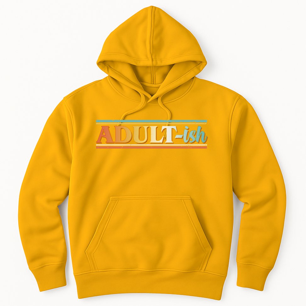 Funny Retro Adultish Hoodie
