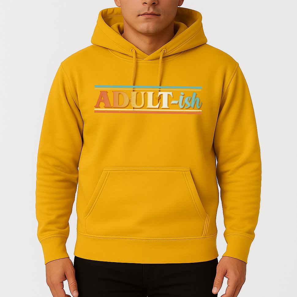 Funny Retro Adultish Hoodie