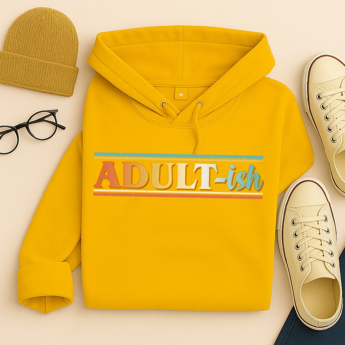 Funny Retro Adultish Hoodie